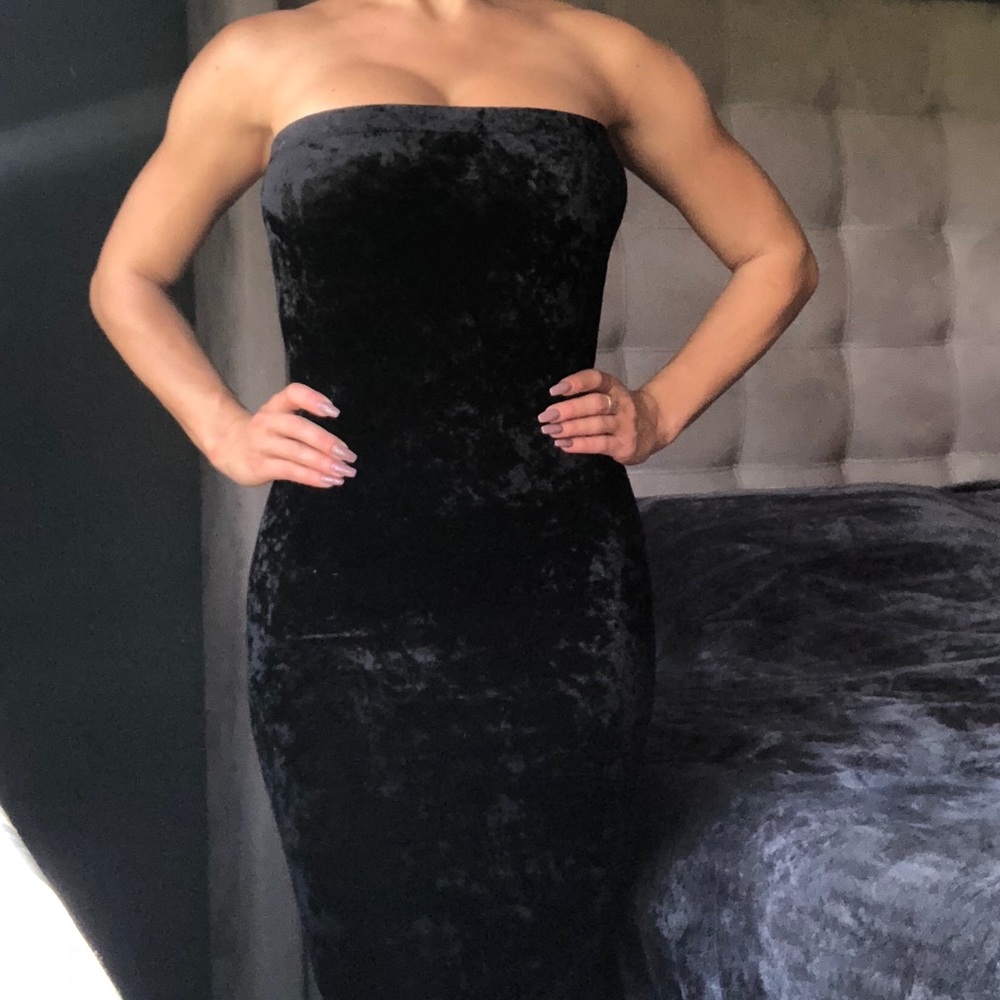 Black Velvet Holiday Dress